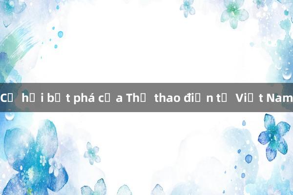 Cơ hội bứt phá của Thể thao điện tử Việt Nam