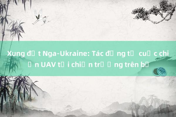 Xung đột Nga-Ukraine: Tác động từ cuộc chiến UAV tới chiến trường trên bộ