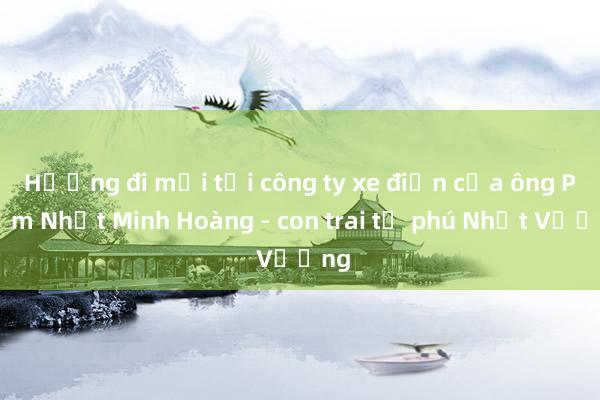 Hướng đi mới tại công ty xe điện của ông Phạm Nhật Minh Hoàng - con trai tỉ phú Nhật Vượng