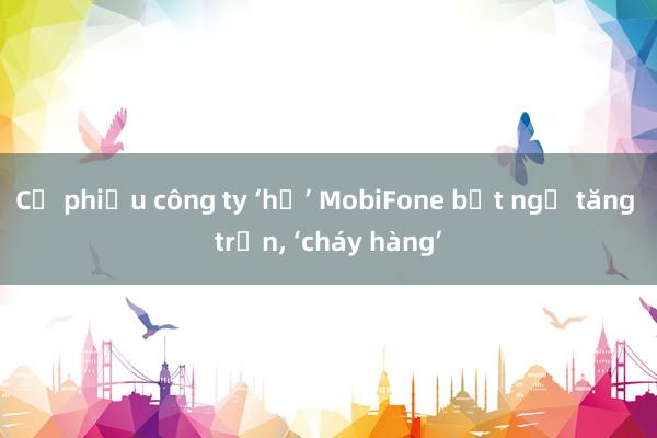 Cổ phiếu công ty ‘họ’ MobiFone bất ngờ tăng trần, ‘cháy hàng’